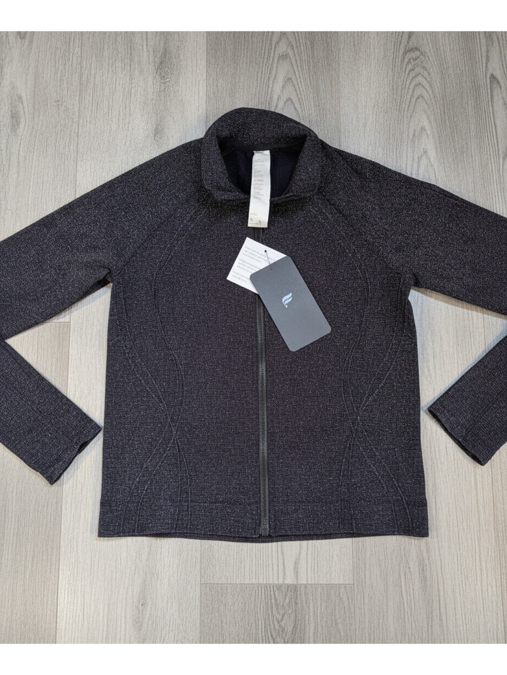 Fabletics Seamless Lurex Full Zip Sweater Size S
